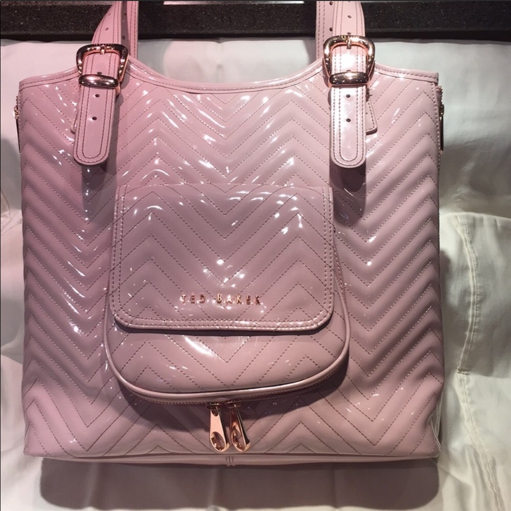 Ted Baker Pink Leather Computer bag